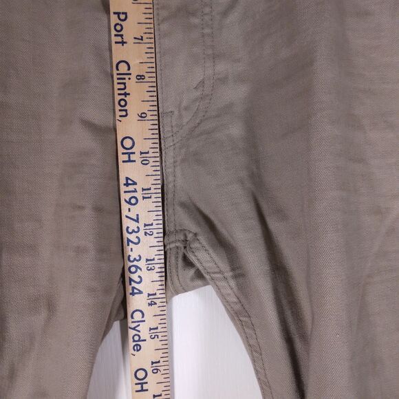 Levi's 505 jeans mens 38x32 khaki tan straight leg vintage white tab replica - Picture 6 of 10